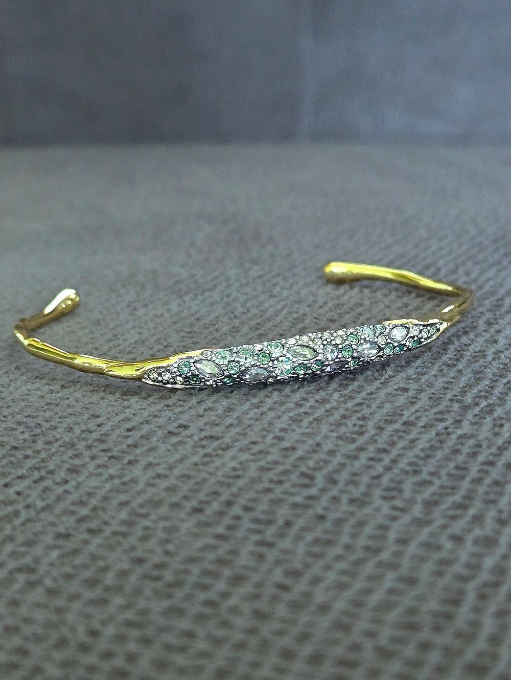 Alexis Bittar "Solanales" Thin Crystal💎 Cuff Bracelet - Picture 9 of 16